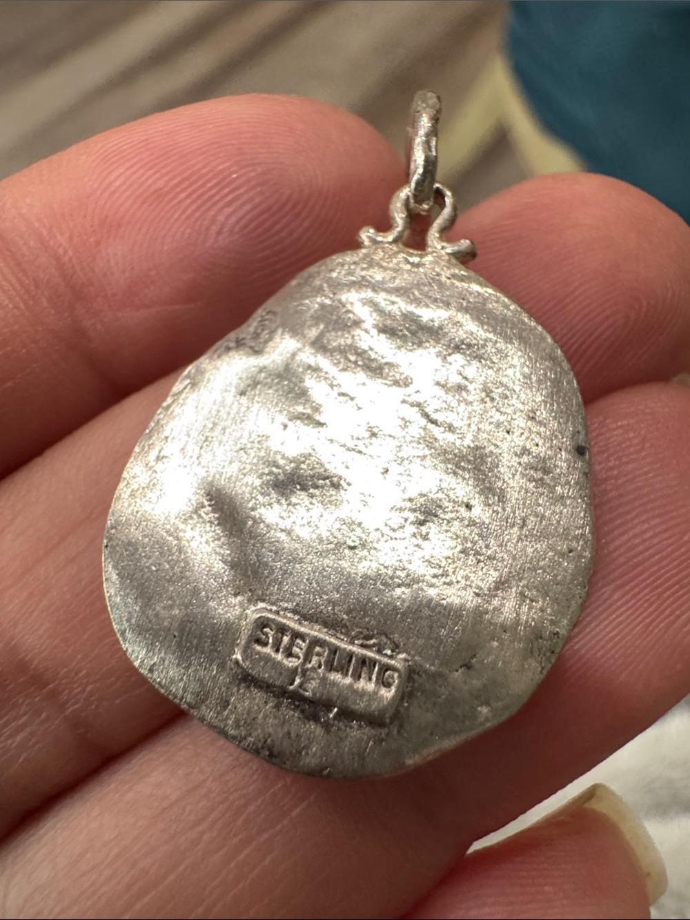 Henry Baca 925 Sterling Silver Vintage Southwestern "Concord" Pendant View 2